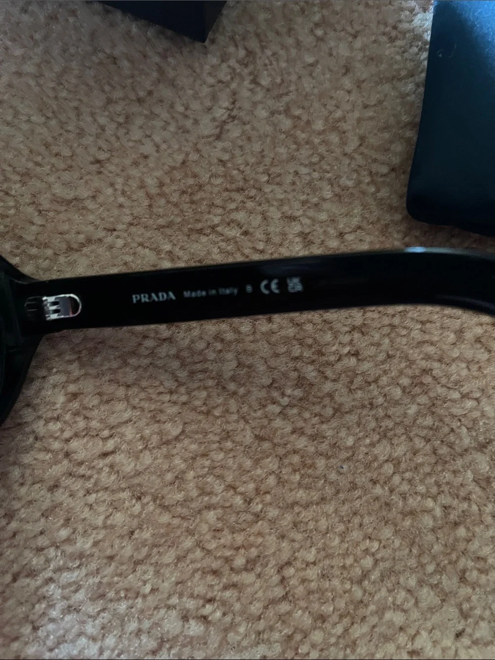Prada Black Aviator-Style Sunglasses with Dark Lenses these can be unisex